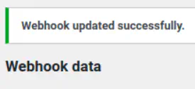 Webhook updated