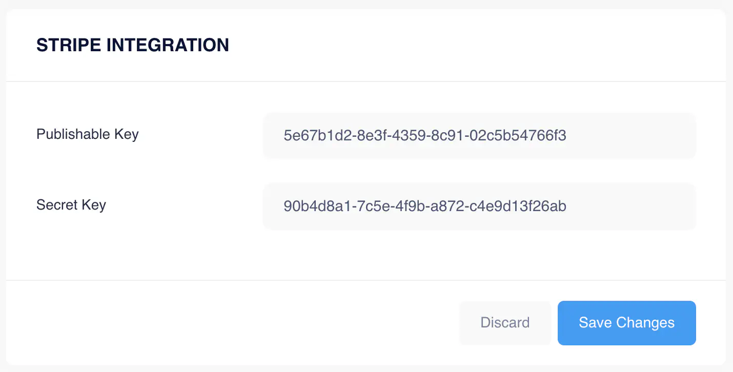 Stripe Integration