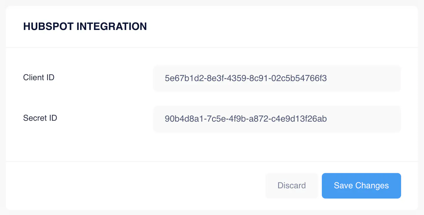 Hubspot Integration