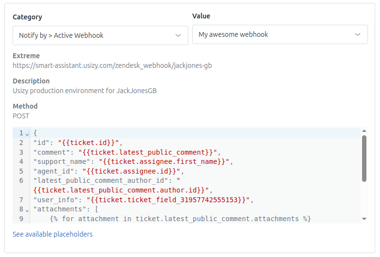 Zendesk action