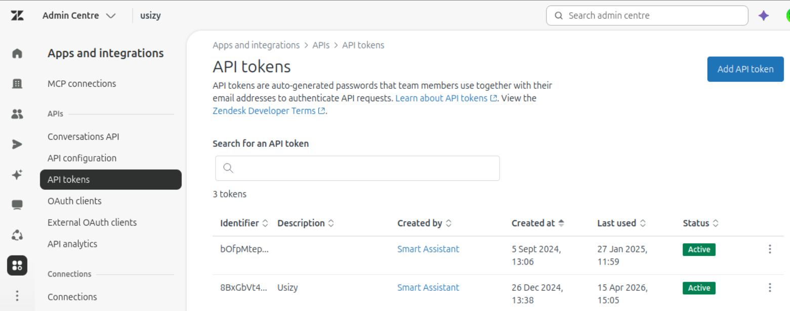Add API Token